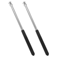 2pcs Flag Stick Tour Guide Flag Pole Telescoping Handheld Flagpoles Telescoping Handheld Flagpoles Stainless Steel