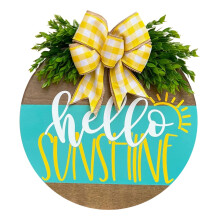 Yakbaofuo Door Hanging Decoration Summer Door Hanger Holiday Checklist Home Decor Door Sign
