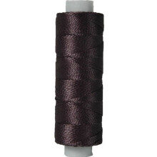 Threadart Pearl Cotton Thread, 75yd Spools Size 8, compatible with embroidery, crochet, cross stitch, friendship bracelets, Color 413 DK PEWTER GRAY