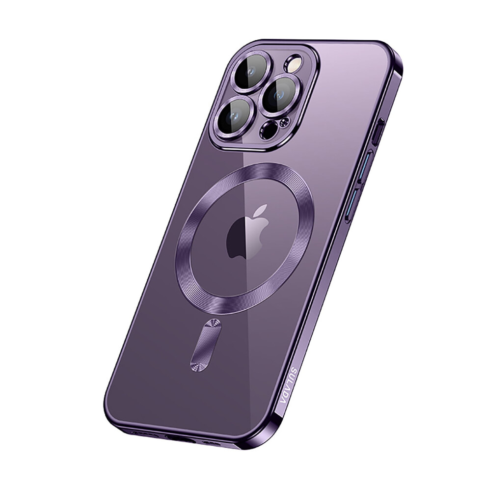 Slim Wireless Charging Case Compatible With Iphone 13 Pro 6.1", Tpu Shockproof Clear Not-Yellowing Magsafe Hd Glass Lens Film Protection Ultra-Thin 9104899289452