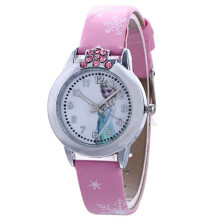 Disney Elsa Frozen Girls Watch Children's Snowflake Watch Pink