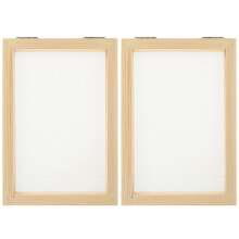 2pcs Wooden Paper Making Mould Frame for DIY Paper Craft
