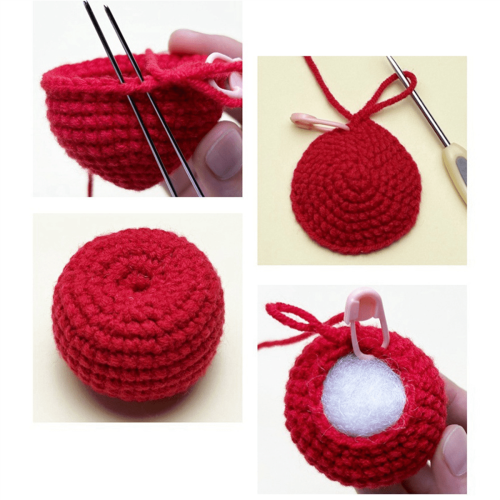 Beginner Crochet Kit Christmas Series Crochet Kit with Instruction Tutorials Video Tutorials Peasy Yarn Hook Needle A 2