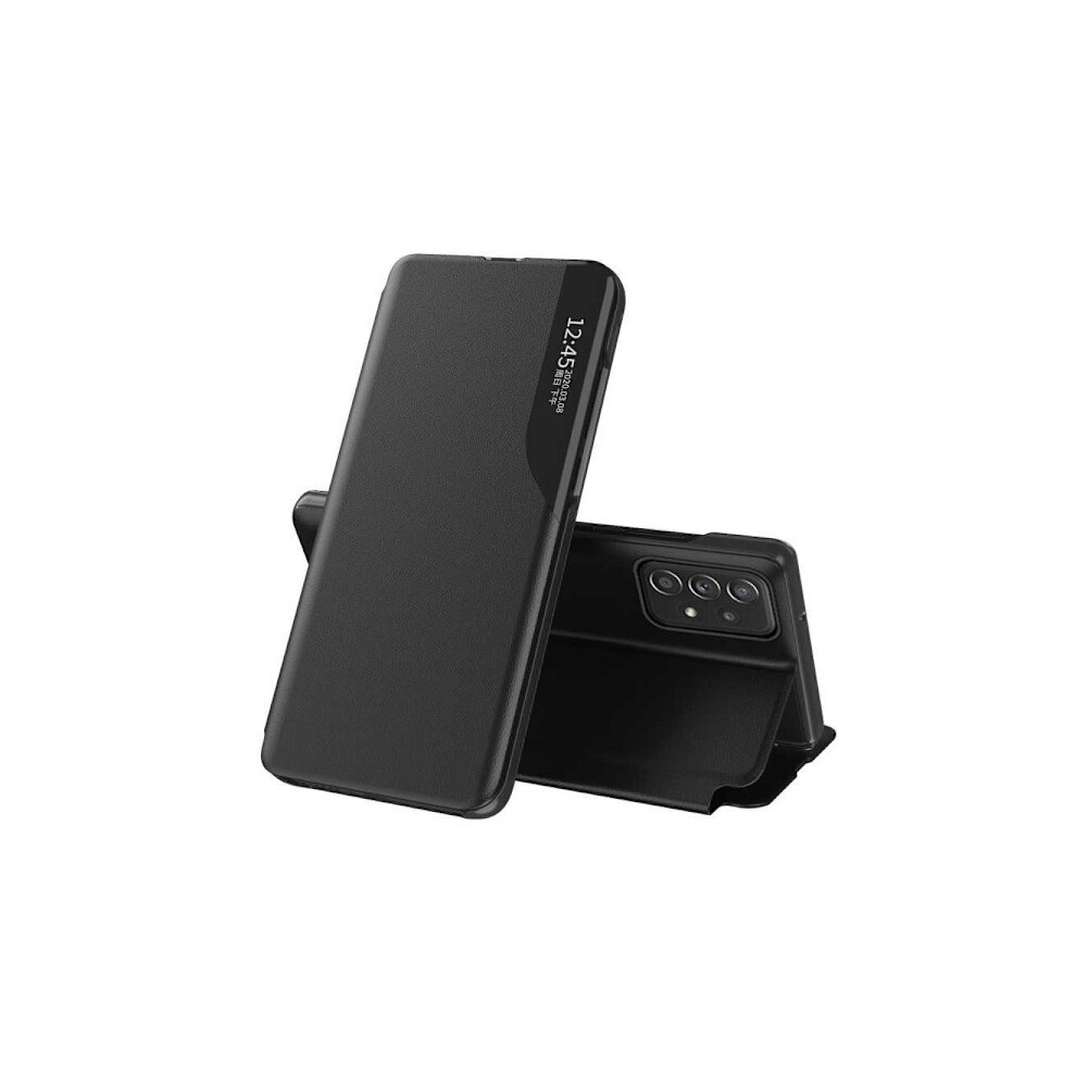 Compatible With Samsung A13 4G Stylish Smart View Case - Black 9048212254911