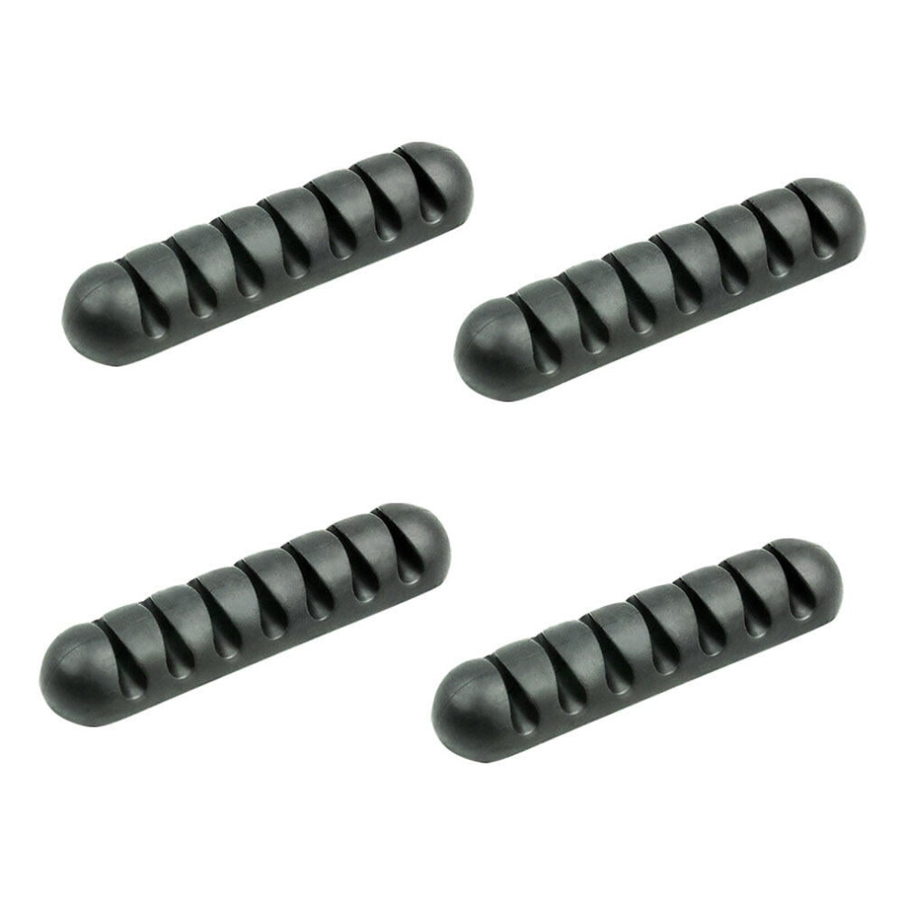 Seven-Hole Cord Manager 8 Pcs Desktop Cable Organizer Simple Wire Data Line Executive Accessories Silica Gel 9048212255567
