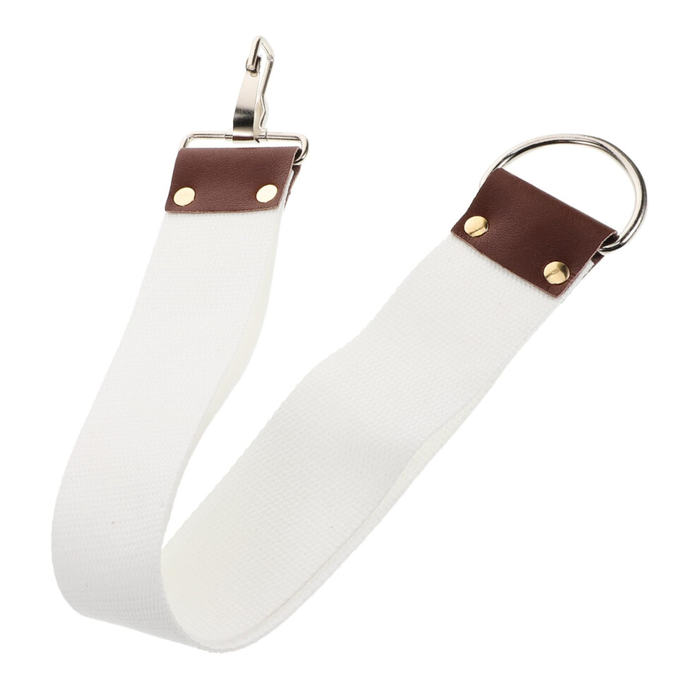 Straight Razor Strop Dual Layer Leather Canvas for Blade Polishing and Sharpening