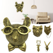 EIGTHTAIL Imitation Copper Resin Animal Wall Hanging Indoor Wall Decoration Pendant