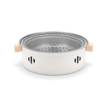 Outdoor Camping Barbecue Grill BBQ Stove Multifunction Home Charcoal BBQ Grill with Grill Round Non-Stick Barbecue Stove