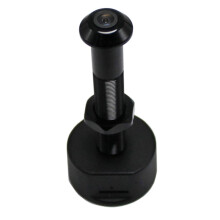 Tuya Diameter 12MM Wide Angle Fisheye Dual Frequency WiFi Door Eye Black