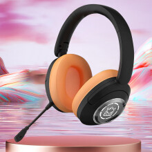 Wireless Bluetooth Headphones with LED Atmosphere Lights, Compatible with Games, Computer Laptops, Wired Use, Listening to Sound