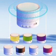 Jacenvly Mini Bluetooth Speaker, Portable Wireless Subwoofer, Compatible with All Devices, Luminous Home Decor Gift for Dad