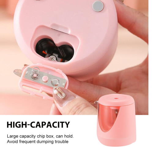 Electric Sharpener for Colored Pencils Auto Stop Office Home Electronic Classroom Sharpener 2