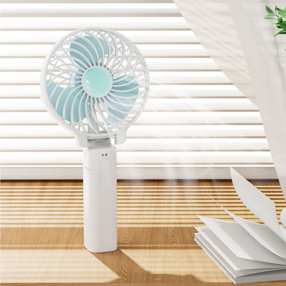 Txmfgh Portable Usb Handheld Fan - Foldable, Silent, Strong Wind, Rechargeable Mini Electric Fan For Desktop Or Gift 9065759458534