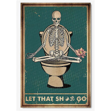 Skull Metal Signs Toilet Tin Poster Bathroom Decor Why Hello Club Room Wall Decoration Plaque 8x12 Inches