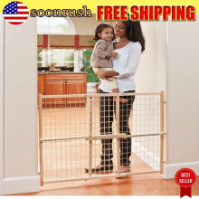 Extra Wide Baby Gate Safe Pet Dog Gate Indoor Fence Locking Latch 31"-50"