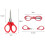 5Pcs Folding Scissors Small Cutters Sewing Pocket Portable Travel Mini Foldable 4