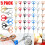5Pcs Folding Scissors Small Cutters Sewing Pocket Portable Travel Mini Foldable 2