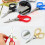 5Pcs Folding Scissors Small Cutters Sewing Pocket Portable Travel Mini Foldable 8