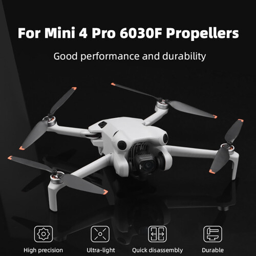 4x Replacement Propellers for Drones Strong Battery Life, Quick Disassembly for DJI Mini 4 Pro Drone 1