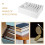 Banknote Storage Box & Organization Ticket Case Desktop Portable White WPC Office 6