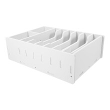 Banknote Storage Box & Organization Ticket Case Desktop Portable White WPC Office