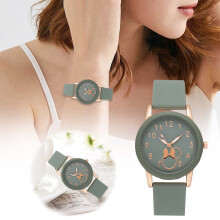 Popular Silicone Fashionable Colorful Rabbit Pattern Girl Boy Student Sports Casual Fashion Watch