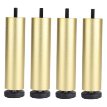 Aluminum Alloy Adjustable Furniture Legs, Sofa Legs Replacement Legs for Armchair, Cabinet, Couch, Dresser(Set of 4) - Golden 20cm
