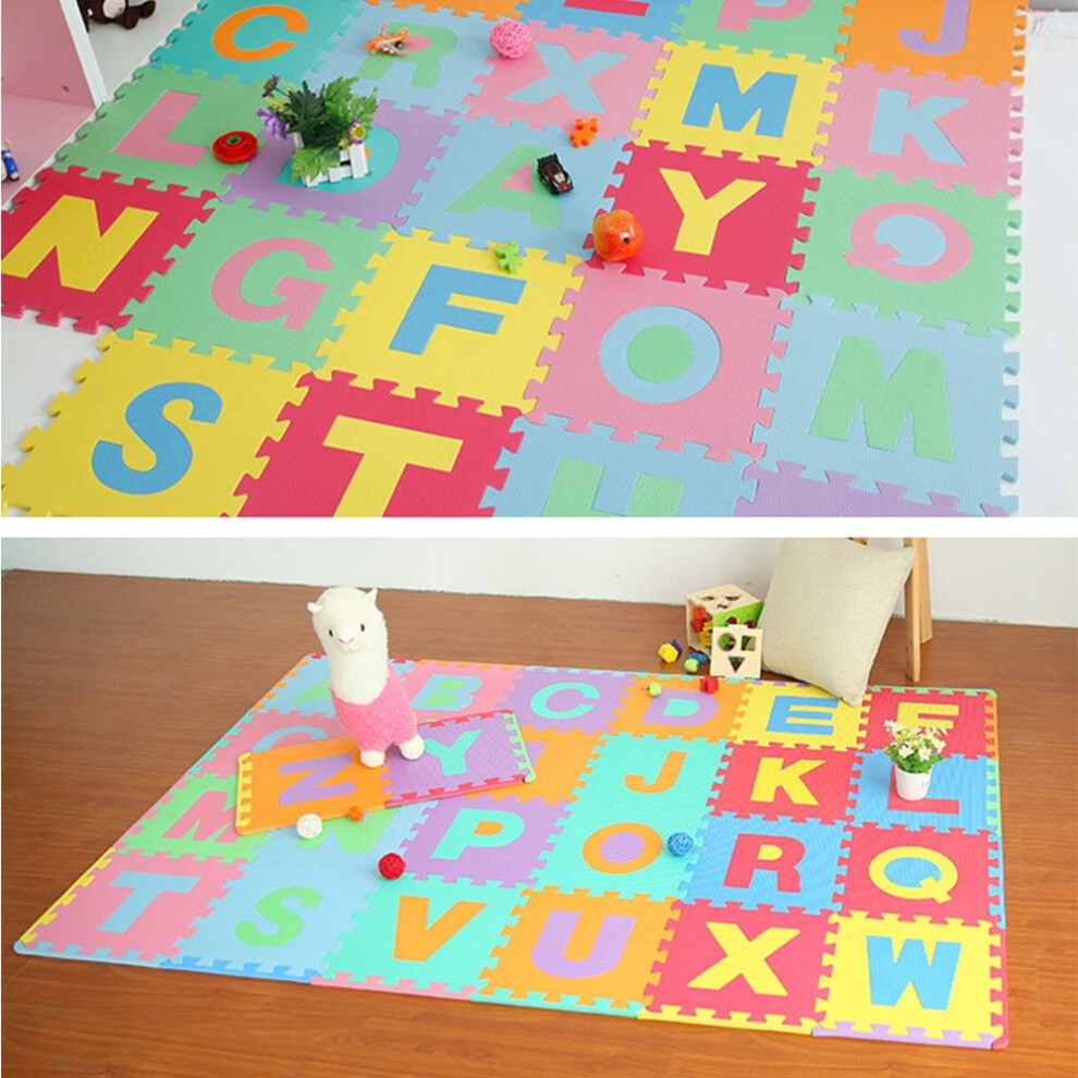 Poaug Carpet Clearance Play Floor Mat Numbers Alphabet Foam Eva Puzzle Room Baby 36Pc Abc Kitchen Dining Bar on Sale Room Decor