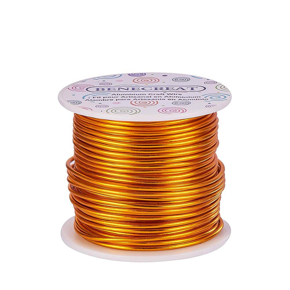 1Box Round Aluminum Wire Goldenrod 18 Gauge 1Mm 492.12 Feet(150M)/Roll 9499224739857