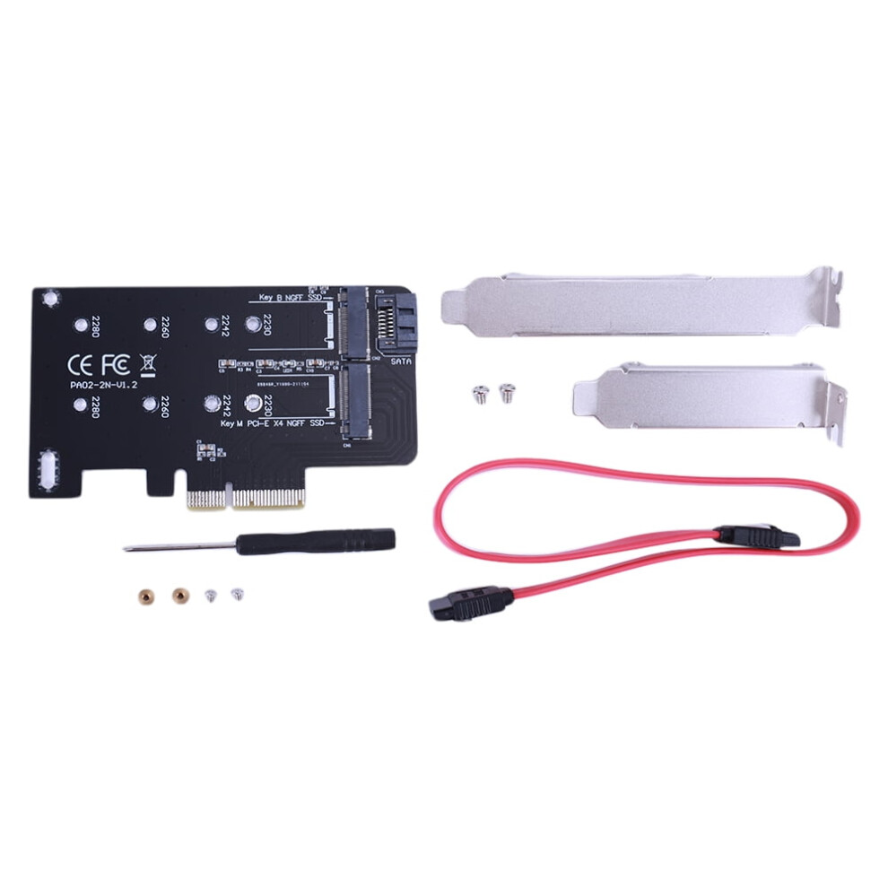 Jixopn Pci Express X4 Adapter Card 2280 2260 2242 2230 Pcie Adapter For M2 Nvme M B-Key 9499224740723