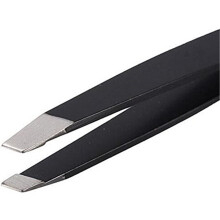 Professional Slant Tip Eyebrow Tweezers with Ergonomic Matte Grip Durable Stainless Steel for Women and Men