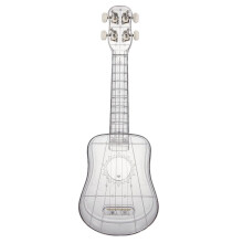 Ukulele Toys Adult Student Transparent for Beginner Wooden Guitar Air-nova Composite Material