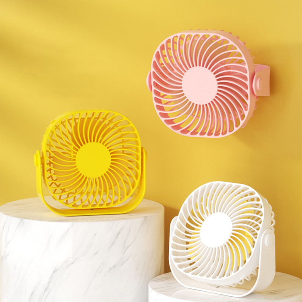 Rfugug Usb Desktop Fan For Students & Office - Whisper-Quiet, Rechargeable, 360 Rotatable Adjustment For Optimal Cooling, Compact Tabletop Design 9353595243897