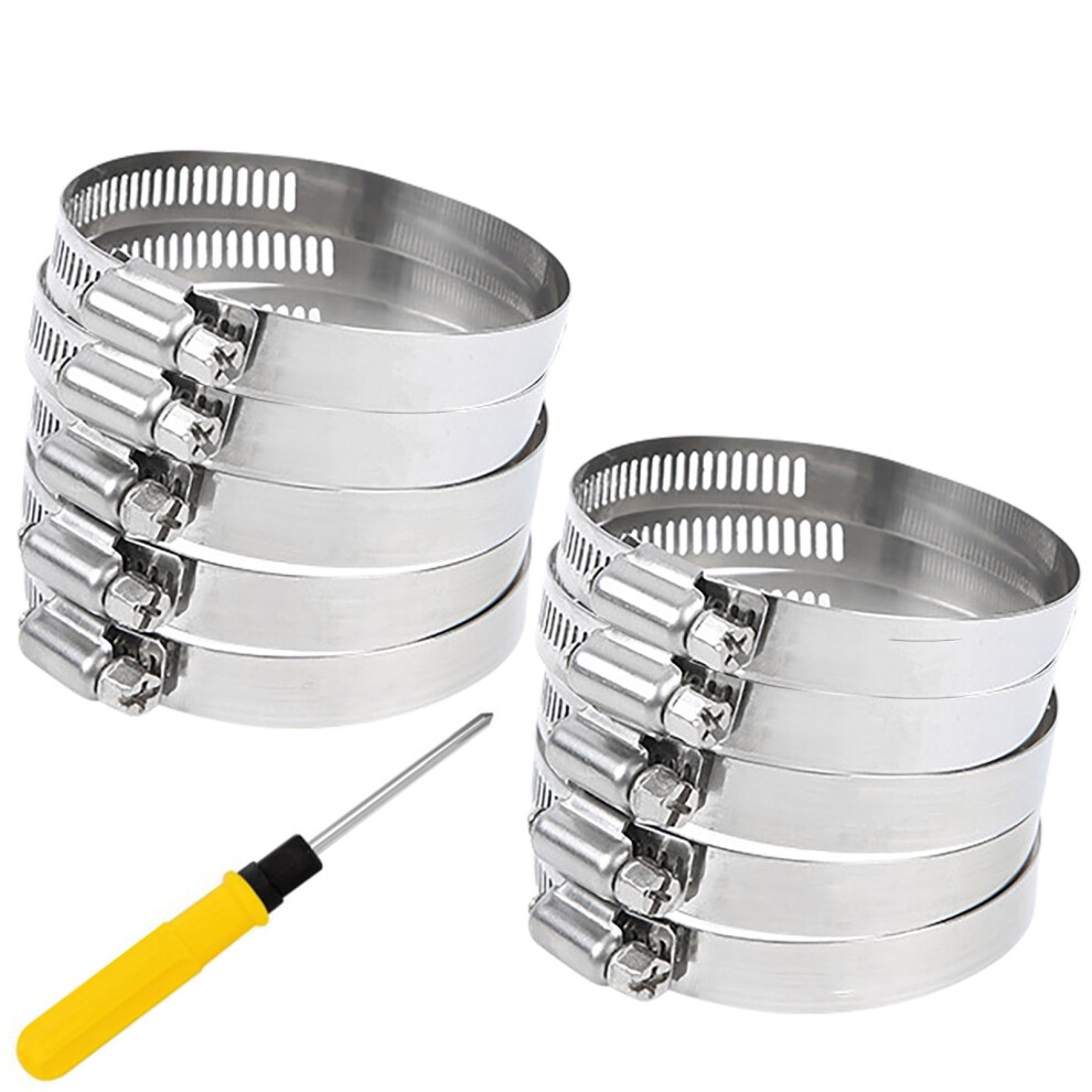 Kayannuo Christmas Clearance Adjustable Stainless Steel Pool Hose Clampdrive Hose Clamp Fuel Line Worm Clip 9353595244283