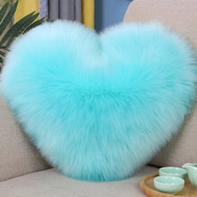 PYPESEEWY Deals Throw Pillows compatible with Fluffy Hearts & Soft Rainbow Design, Home Decor for Girls, Living Room & Kids Bedroom Plush Pillow