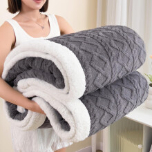 Sherpa Throw Blanket 40x60 Dark Grey Reversible Fleece Soft Cozy Warm for Couch or Bed