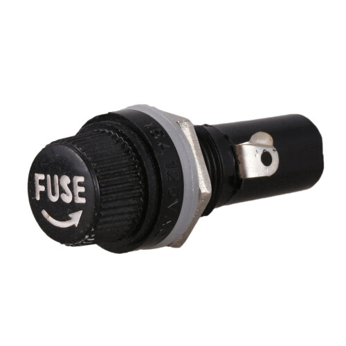 5 Pcs AC 125V 15A 6 x 30mm Panel Mount Fuse Holder 1
