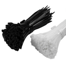 100pcs Cable Ties - Plastic Cable Ties - Keep Your Cables Organised White