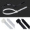 100pcs Cable Ties - Plastic Cable Ties - Keep Your Cables Organised White 2