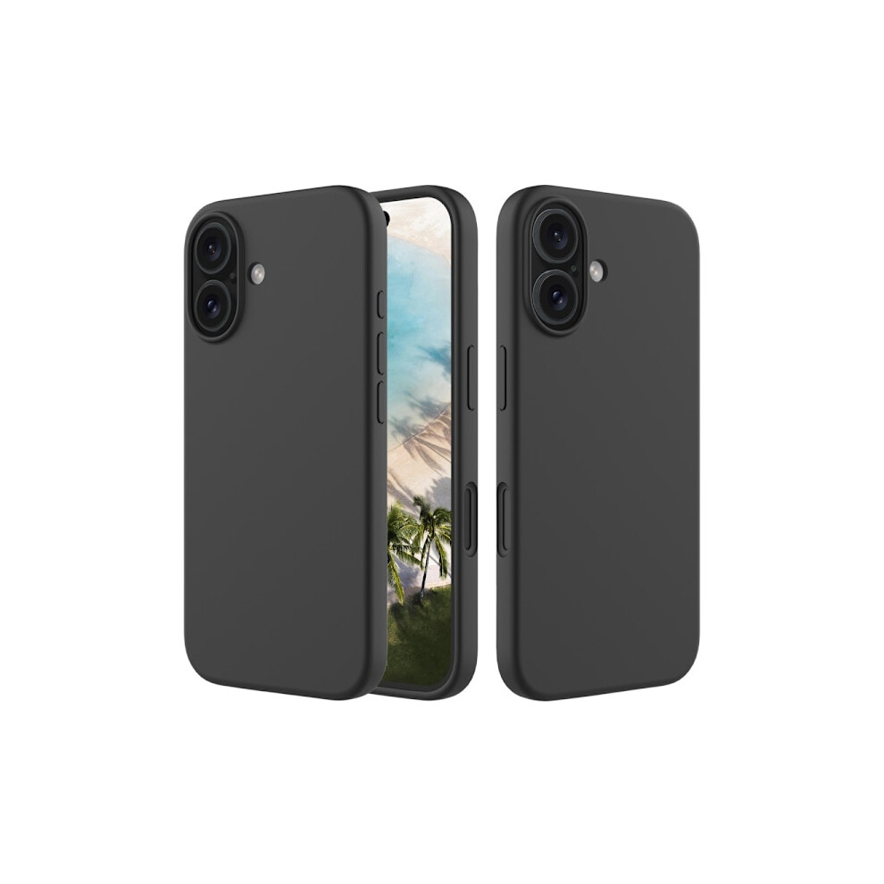 Silicone Case Compatible With Iphone 16 Plus Black 9496895847539