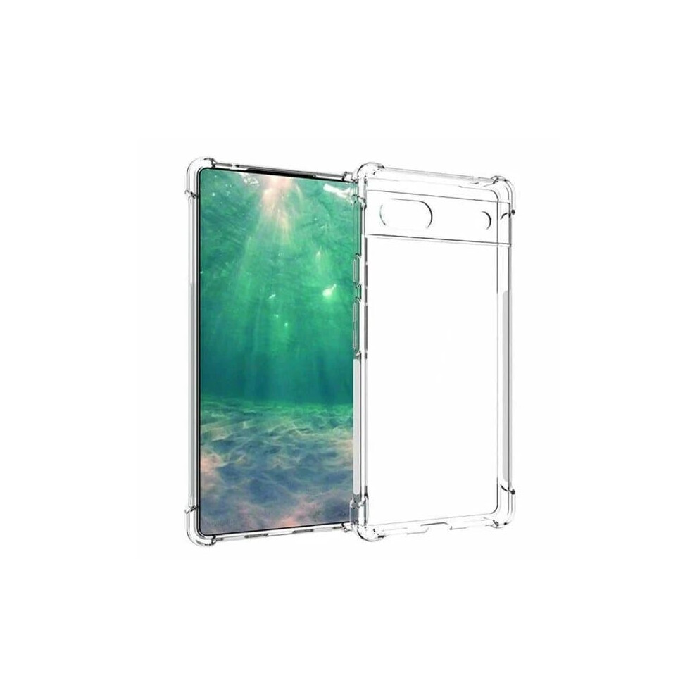 Google Pixel 6A Premium Transparent Case: Shockproof With Reinforced Corners 9496895847430