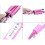 Curling Iron - Ceramic with 3 Cylinders Pink 5