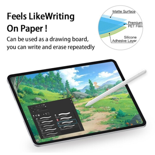 Paper-like Screen Protector compatible with iPad Air 11 6th Gen (2024) 2