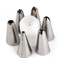 6pcs alcohol tips with coupling, syringes Silver