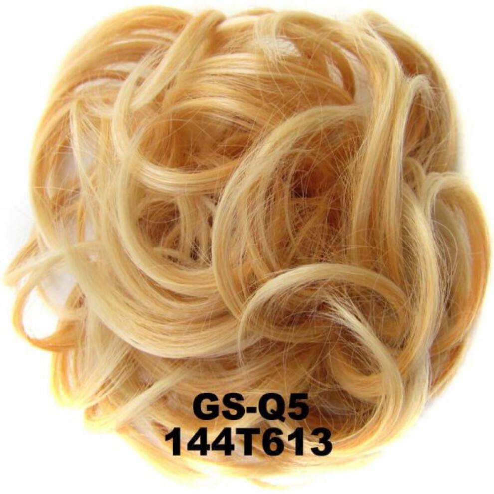Unisex Clearance! Messy Hair Bun Hair Scrunchies Extension Curly Wavy Messy Synthetic Chignon For Women Hairpiece