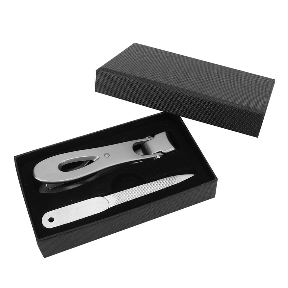 Shexton CortaÃºÃ±as Professional Nail Clipper Trimmer Kit de Lima de uÃ±as Juego de Herramientas de manicura y pedicura(Gris)