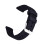 Black two-piece watch strap 18mm 1