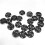 Transparent Snap Buttons - 25 mm, 10 pcs Black 4