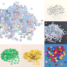 SUSUchens 3000/1000Pcs Glitter Star Shape Balloon Confetti Table Wedding Party Decoration Golden 6mm