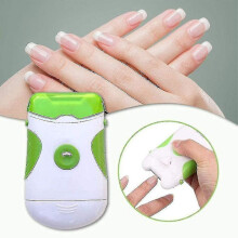 Electric Nail Clipper, Dual Purpose File Nail Clipper Safe Nail Clipper Portable 2 in 1 Manicure Pedicure Tool (LS) -JRCH
